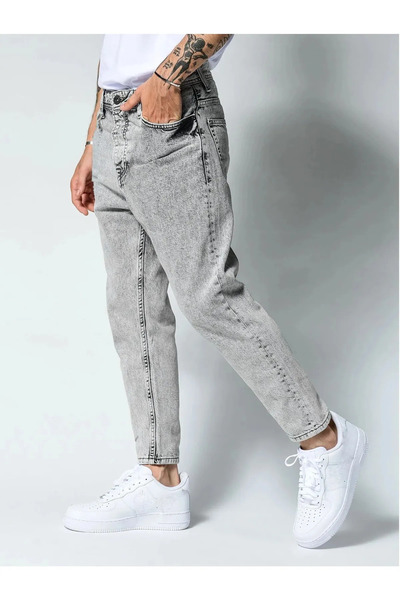 Wkm Denim Pantaloni de blugi pentru bărbați, model boyfriend