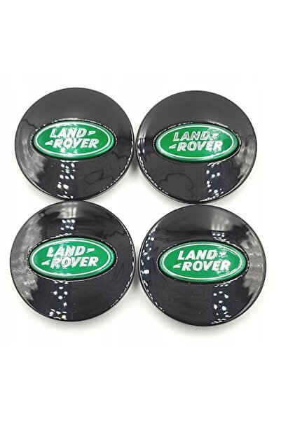 Land Rover Set 4 Wheel Caps LAND ROVER/RANGE ROVER Black/Green 62/47mm