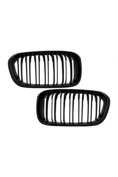 KITT Grilă centrală compatibilă cu BMW Seria 1 F20 F21 LCI 2015-2018 Negru lucios M1 Design
