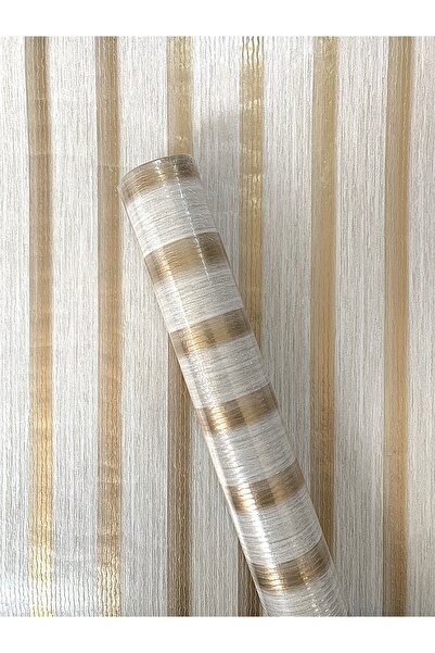 Golden DUVAR KAĞIDI-BORDÜR Silinebilir Çıta Görünümlü 5.2Metrekare Duvar Kağıdı