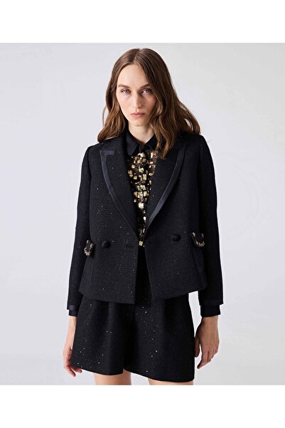 Machka Payetli tüvit ceket