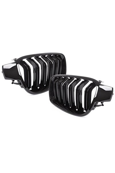 GizMondo SET Grile Nari Duble M Design Compatibile cu: BMW seria 3 F30/F31 2011-2018 Negru Lucios