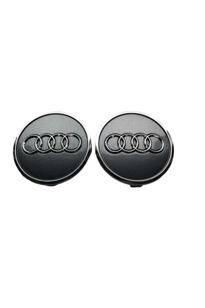 Audi Set 2 capacele 61mm GRI pentru jante aliaj