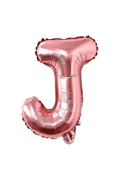 SDEPOT SDEPOT metallic foil balloon, letter J, rose gold, 40 cm