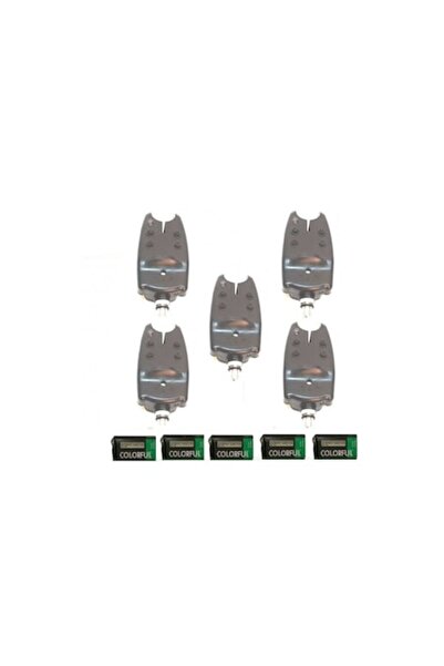 Hakuyo Set prokarpfishing cu 5 avertizori/senzori pescuit cu baterii de 9v in...