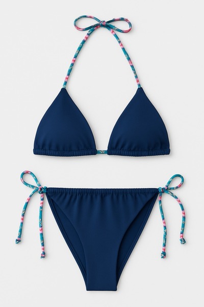 Pierre Cardin 2025 Summer New Season Detailed Triangle Bikini Hrbt012