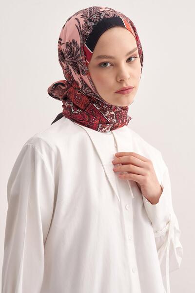 carell Ivory Coral Vela Flush Shawl