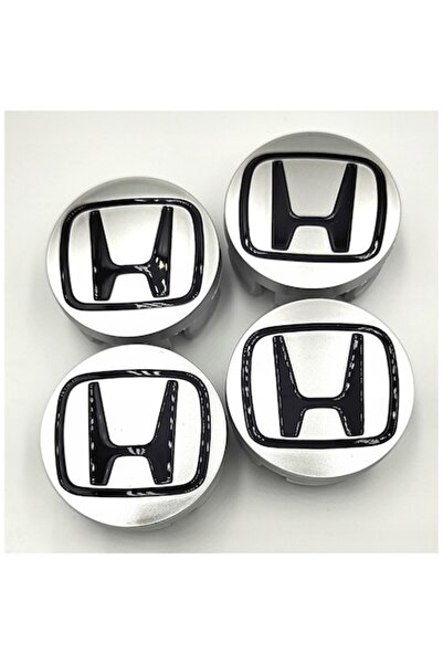 Honda Set 4 capace pentru roți, 57 mm, argintii