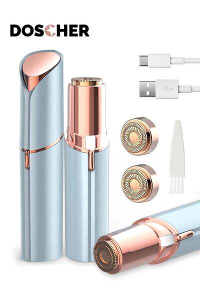 DOSCHER Facial Hair Removal for Women, Painless Epilator Hair Remover Device