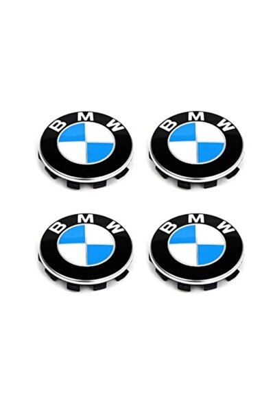 BMW Set 4 Capace Janta BMW, 56 mm, jante aliaj, Culoare Alb-Albastru