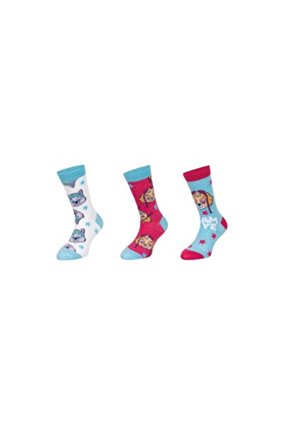 PAW PATROL Set of 3 pairs of children's socks, blue/red, Skye Team, Paw Patrol