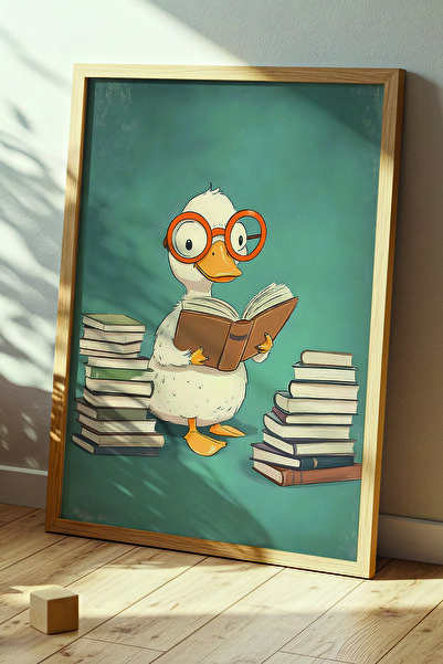 VERONİCA LİNE Doğal Ahşap Çerçeveli DEKORATİF TABLO Çocuk Serisi