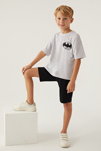 Batman SET BERMUDE BAIAT - SNOW MELANGE