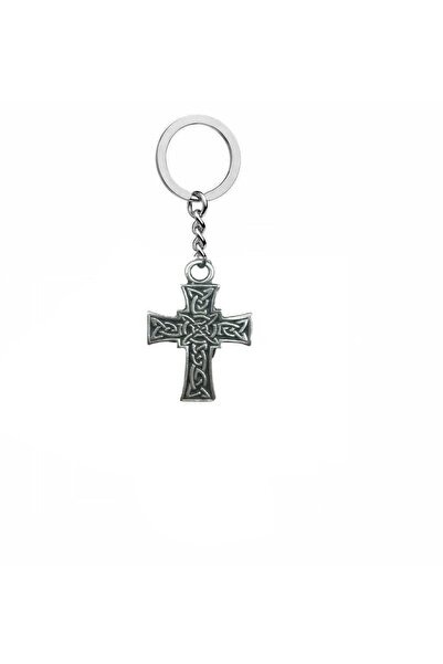 Herşey Nota Breloc metalic cu simbolul celtic cruce – accesoriu unisex în stil antic și gotic