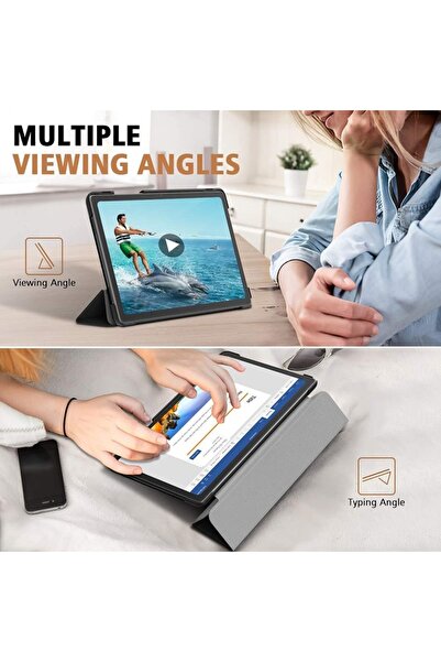 Dali Husă de protecție cu clapă pentru OnePlus Pad Go/Oppo Pad Air 2/Oppo Pad Neo cu funcție de suport, model L artificial