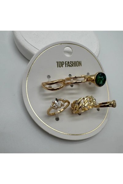 TAKIŞINA Gold Bijouterie Ring Set 3 - Gold