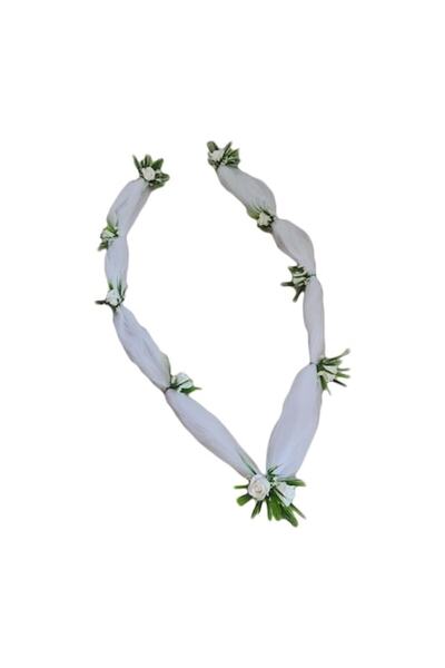 dalimag Aranjament floral, masini, tematica nunta, alb, 3m, trandafiri