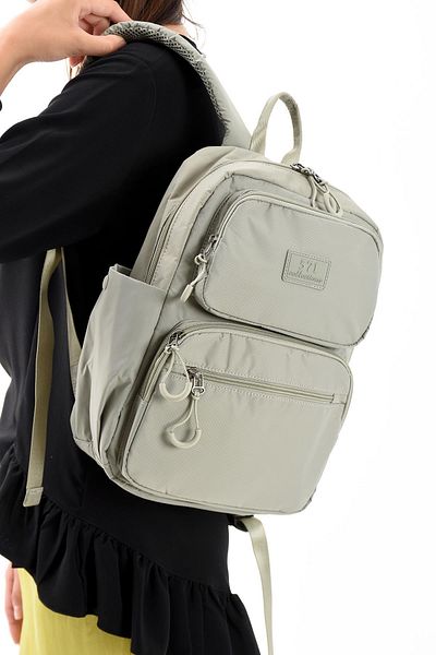 571 Collections Çanta Ultra Light Stylish and Waterproof Medium Backpack Mink Model: (571-13-9D)