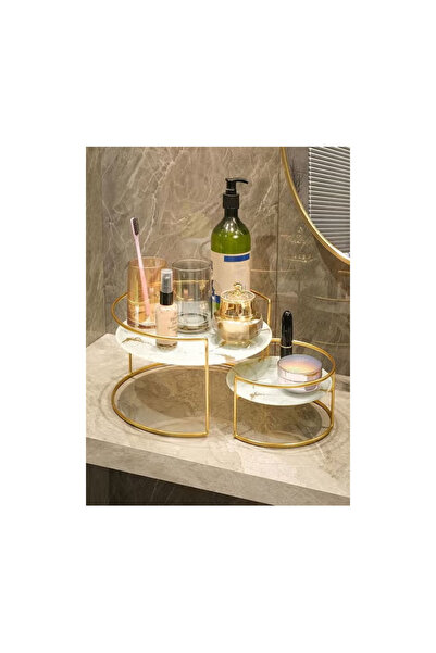 Raffine 2 Pieces Nordic Style Cosmetic Skin Care Product Storage Rack Bath St...