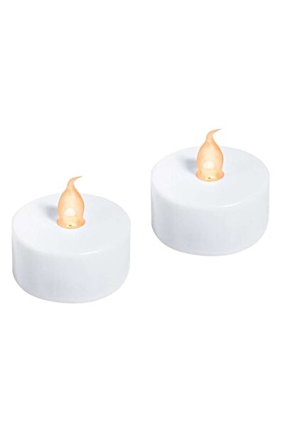 OEM Set lumanari electrice cu led, Dragmari Luxury Decor, 4,7x4,7 cm, alb, 2 buc