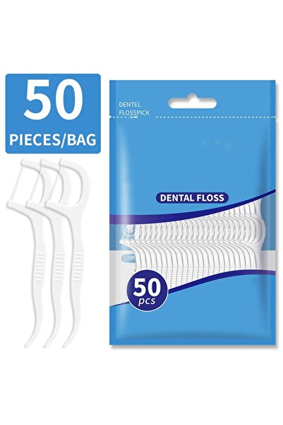 Choice4 4 أكياس تحتوي على 200 قطعة من خيط تنظيف الأسنان وأعواد الأسنان البلاس...