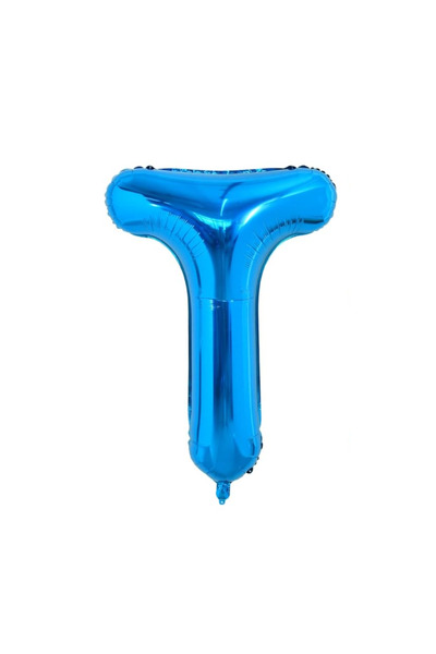SDEPOT SDEPOT foil balloon, letter T, blue, 40 cm