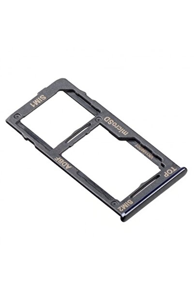 Dali Suport cartelă SIM compatibil cu Samsung Galaxy A42 5G, Dual SIM/Single SIM și slot Micro-SD, Metal, Negru