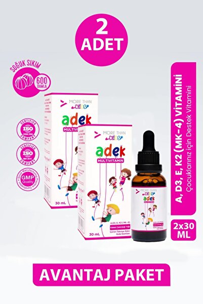 MORE THAN Adek Kids Multivitamin Damla 30 ml 2 Adet