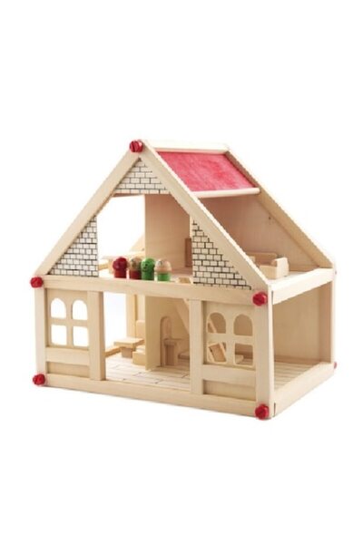 Dalip Baby Casă de păpuși din lemn cu mobilier și figurine
