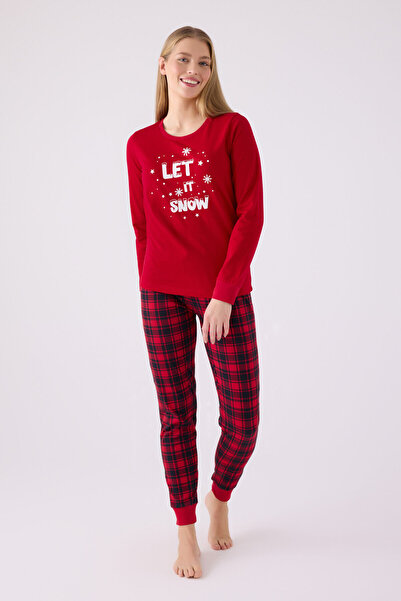 Arnetta Κοριτσίστικη κόκκινη μακρυμάνικη πιτζάμες