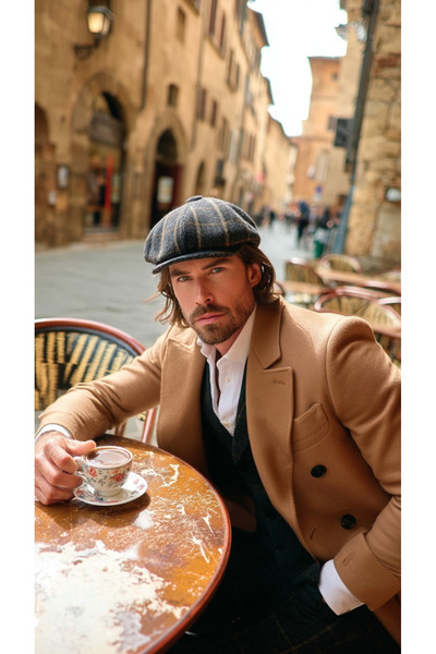 LAGRANZE Stamps British Vintage Men's Hat