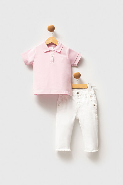 U.S. Polo Assn. U.S. Polo Assn Baby Girl Pink Set