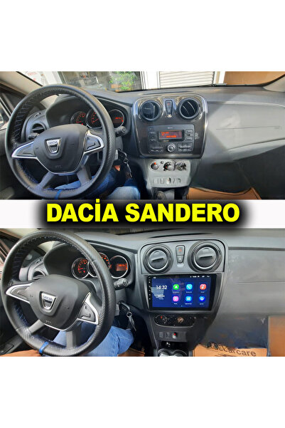 CarSmarT DACİA SANDERO /STEPWAY 2015/2018 9 İNÇ 4-64 PRO MODEL QLED EKRAN