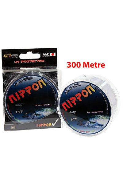 NIPPON Super Tough 300m Gri Monofilament Olta Misinası 0.35mm 16.60kg