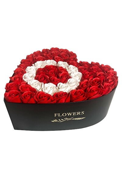 Colorissima Litera O din Roses - Cutie în formă de inimă, Colorissima, 29cm