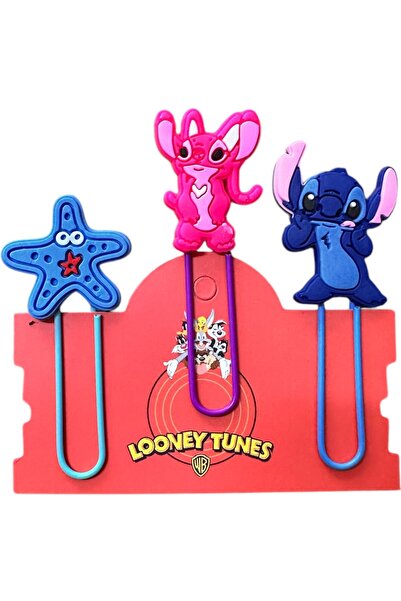 Buki'nin Atölyesi Set de 3 semne de carte / agrafe pentru hârtie Stitch