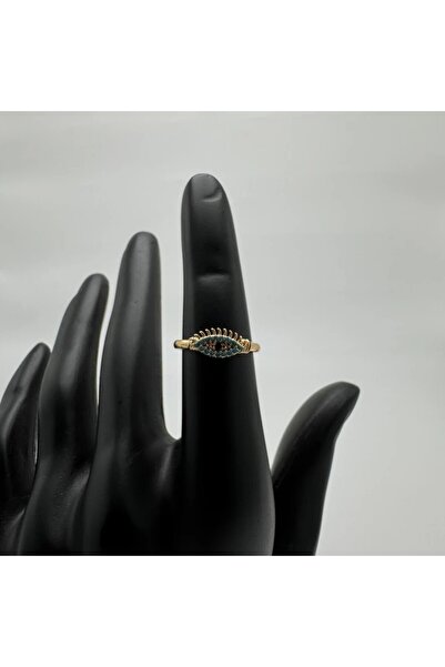 TAKIŞINA خاتم ذهبي بحجر أزرق لتفاصيل العين - ذهبي