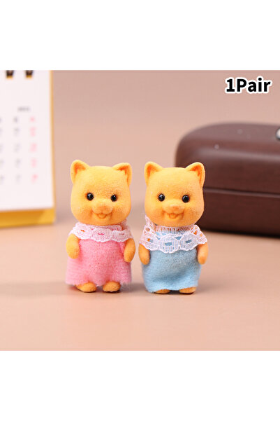 Choice A4 2PCS Simulation Forest Animal Family Rabbit Cat Tiger Chick Figures...