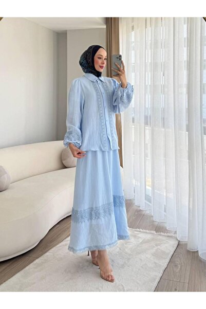 ZARERA مجموعة من قطعتين من قماش الموسلين