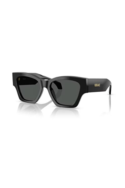 Versace Ve 4492U Gb187 53 Women's Square Black Bone Sunglasses