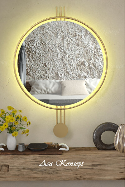 ASA KONSEPT Led Li Amedi Ayna XL 60x85 Cm Dekoratif Hol Koridor Duvar Salon M...