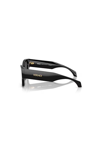 Versace Ve 4492U Gb187 53 Women's Square Black Bone Sunglasses
