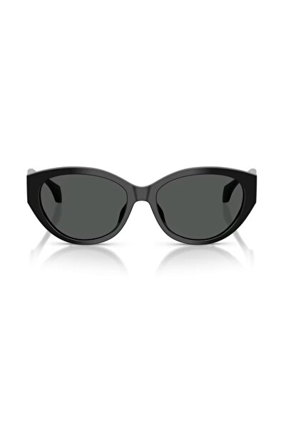 Versace Ve 4495D Gb187 56 Women's Oval Black Bone Sunglasses