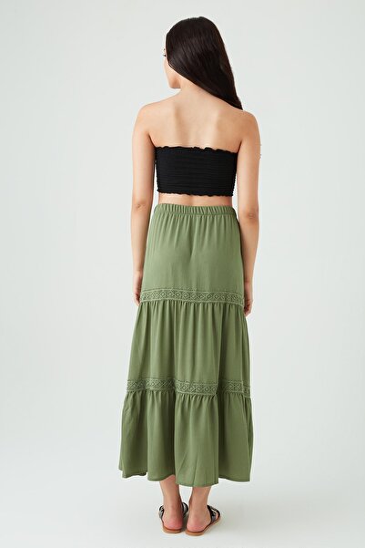 Select Moda Жіноча довга спідниця з мереживом