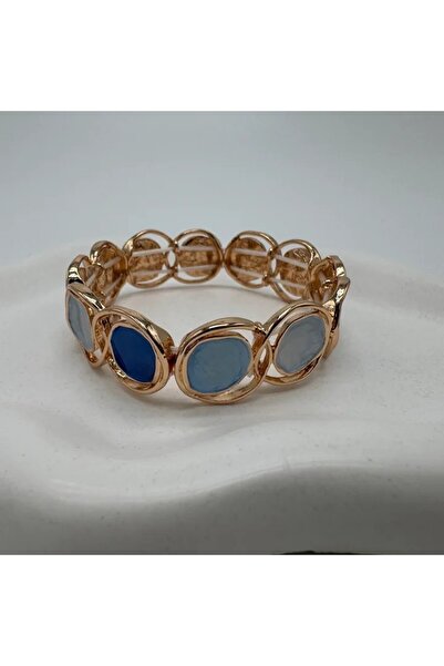 TAKIŞINA Divine Pulse Özel Seri Blue Moon Kelepçe Bilezik - Gold