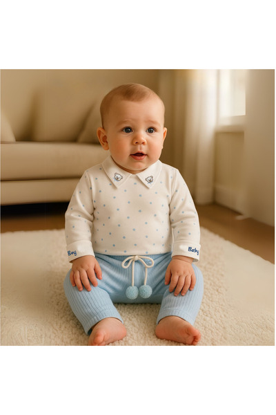 Pure Kids Store مجموعة من 5 قطع من القطن العضوي بنسبة 100% للأطفال الرضع والص...