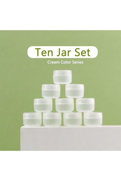 Choice1 عبوات بلاستيكية شفافة سعة 10 مل، 10 قطع، 10 جرام، عبوات مستحضرات تجمي...