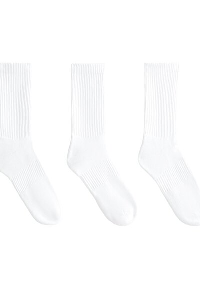 Oysho 3 pairs of cotton blend classic sports socks