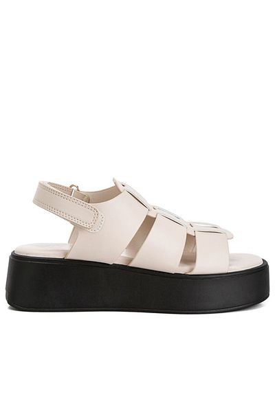 london Rag Women Velcro Gladiator Sandals in Bone