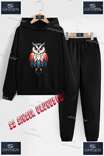 SS SİNSER Παιδικό Unisex Σετ Φόρμας με Κουκούλα "BAYKUS GEOMETRIC" με Ειδική ...